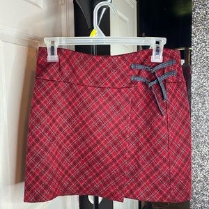 Glittery red and gray skirt size:M